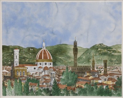 Lot 1079 - David Gentleman (b.1930) Florence Signed,...