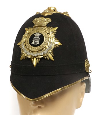 Lot 205 - A Victorian Officer's Home Service Helmet to...