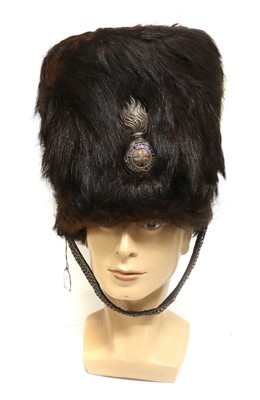 Lot 211 - A Victorian OR's Bearskin Busby to the 3rd...