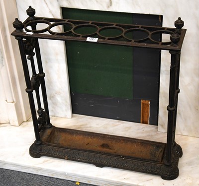 Lot 1221 - A Coalbrookdale Style Cast Iron Six Division...