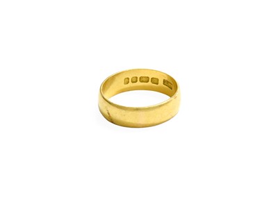 Lot 107 - A 22 Carat Gold Band Ring, finger size L