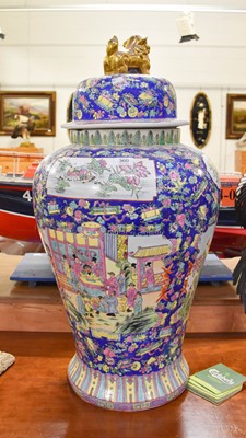 Lot 360 - A Large Modern Chinese Porcelain Baluster Vase...