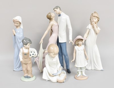 Lot 265 - Four Lladro Figures Including: a dancing...