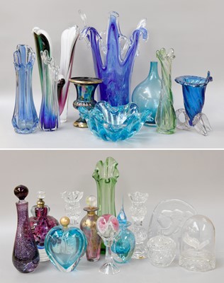 Lot 292 - Various 20th Century Art Glass Including: a...