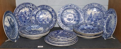 Lot 154 - A Quantity of English Pearlware Plates and...