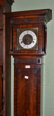 Lot 685 - An 18th century oak dresser and rack with crossbanded decoration, 193cm wide