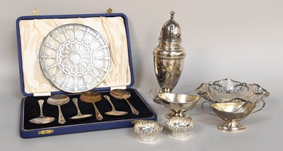 Lot 214 - Silver to Include: an Adie Brothers silver...