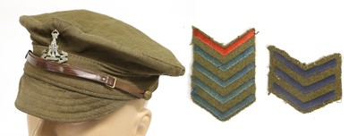 Lot 229 - A First World War Trench Cap (Service Dress...