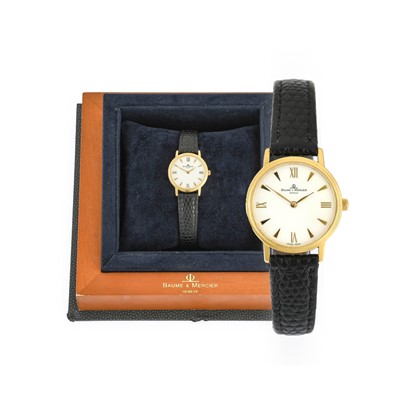 Lot 2172 - Baume and Mercier: A Lady's 18ct Gold...