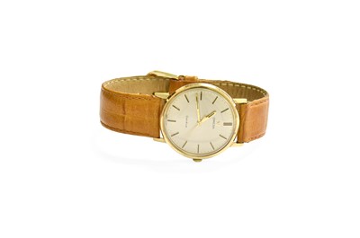 Lot 134 - A 9 Carat Gold Omega Geneve Wristwatch