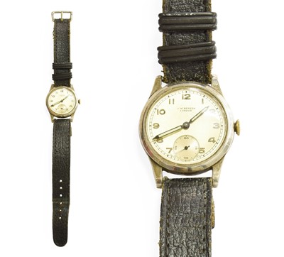 Lot 125 - A Silver J W Benson Wristwatch