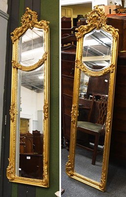 Lot 1224 - A Pair of French Rococco Style Gilt Framed...