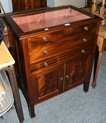 Lot 1272 - A Modern Mahogany Bijouterie Cabinet, 69cm by...