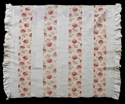 Lot 2073 - Late 19th Century Floral Strippy Reversible...