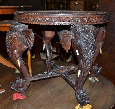 Lot 703 - Burmese hardwood table