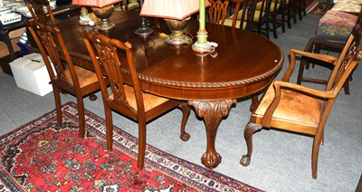 Lot 1207 - An Early 20th Century Mahogany Wind Out Dining...