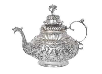 Lot 2072 - A Dutch Silver Teapot