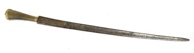 Lot 330 - An 18th Century Hunting Sword, the 47cm single...