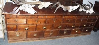 Lot 1319 - An Early 20th Century Pine Clerks Office...