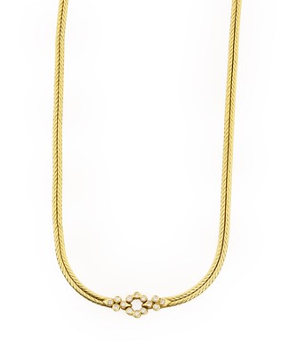 Lot 204 - An 18 Carat Gold Diamond Necklace, by Garrard...