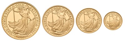 Lot Royal Mint, Gold Proof Britannia Collection...