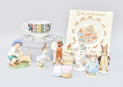 Lot 70 - Four Beswick Beatrix Potter Figures ''Hunca...