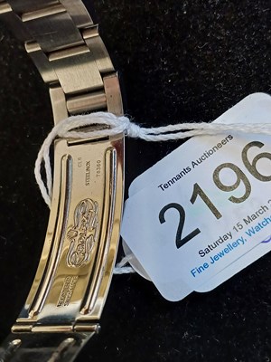 Lot 2196 - Rolex: A Stainless Steel Automatic Calendar...