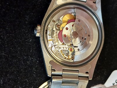 Lot 2196 - Rolex: A Stainless Steel Automatic Calendar...