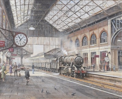 Lot 1157 - J L Chapman (b.1946) Blackburn Train Station...