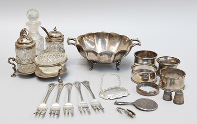 Lot 76 - A Collection of Assorted Silver, including a...