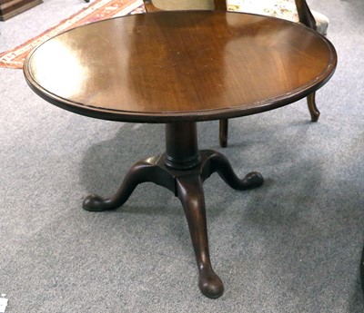 Lot 1348 - A George III Mahogany Tripod Table, 76cm by 53cm