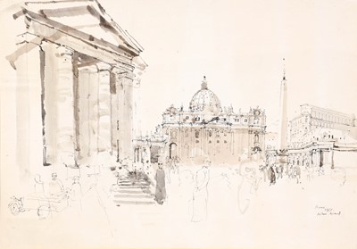 Lot 626 - John Stanton Ward (1917-2007) "Rome" Signed,...