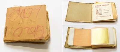 Lot 340 - Six Parcels of Gold Leaf Squares, 8cm by 8cm,...