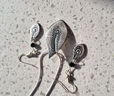 Lot 3 - Handmade Silver Pendant and Earrings Kindly...