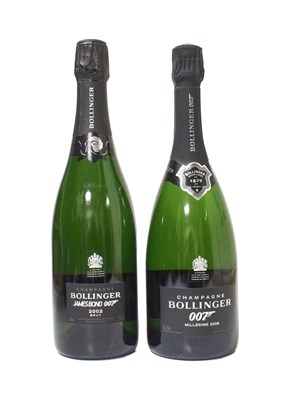 Lot 3003 - Bollinger James Bond 2002 Vintage Champagne,...