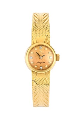 Lot 2151 - Omega: A Lady's 18 Carat Gold Automatic...