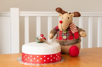 Lot 28 - A Delicious Homemade Christmas Cake Kindly...