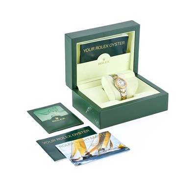Lot 2197 - Rolex: A Lady's Steel and Gold Automatic...