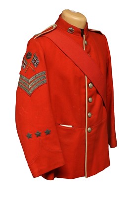 Lot 234 - An Edwardian Scarlet Tunic to a Colour...