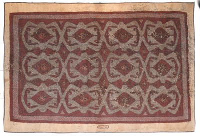 Lot 1306 - Rare Iranian Nomadic Tribal Felt Tent Carpet,...