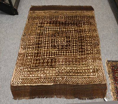 Lot 1324 - Tulu Rug, the field comprising radiating...
