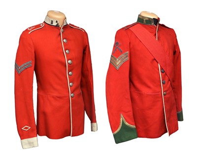 Lot 239 - An Edwardian Musketry Staff Sergeant's Scarlet...