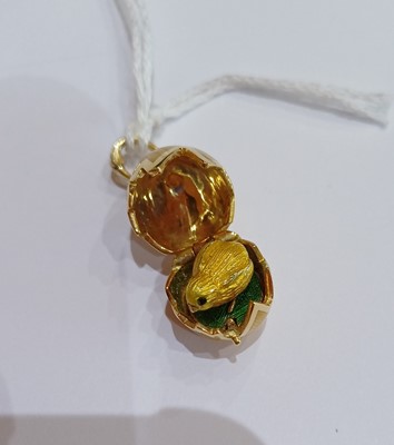 Lot 2248 - An Enamel Egg Pendant, by Victor Mayer for...
