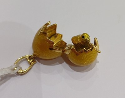 Lot 2248 - An Enamel Egg Pendant, by Victor Mayer for...