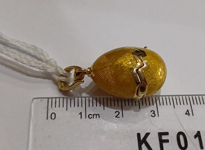 Lot 2248 - An Enamel Egg Pendant, by Victor Mayer for...