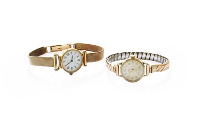 Lot 241 - A Lady's 9 Carat Gold Wristwatch, later...