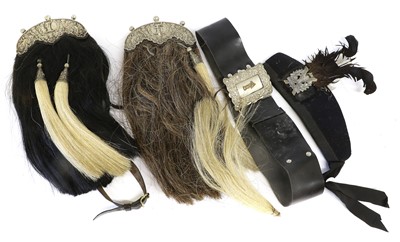 Lot 148 - Tyneside Scottish:- two horsehair and leather...