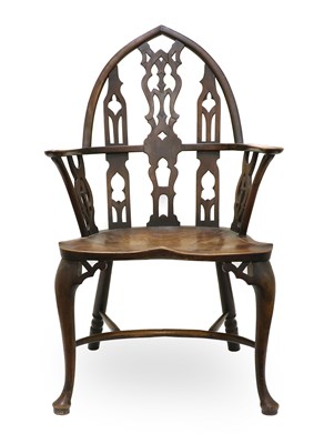 Lot 298 - A Thames Valley Yewwood and Ash Gothic-Style...