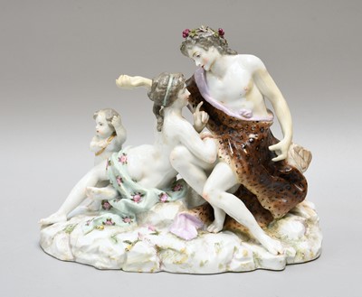 Lot 63 - A Continental Porcelain Figure Group, late...