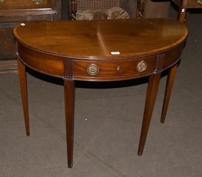 Lot 1257 - A George IV Mahogany Demi-Lune Side Table,...